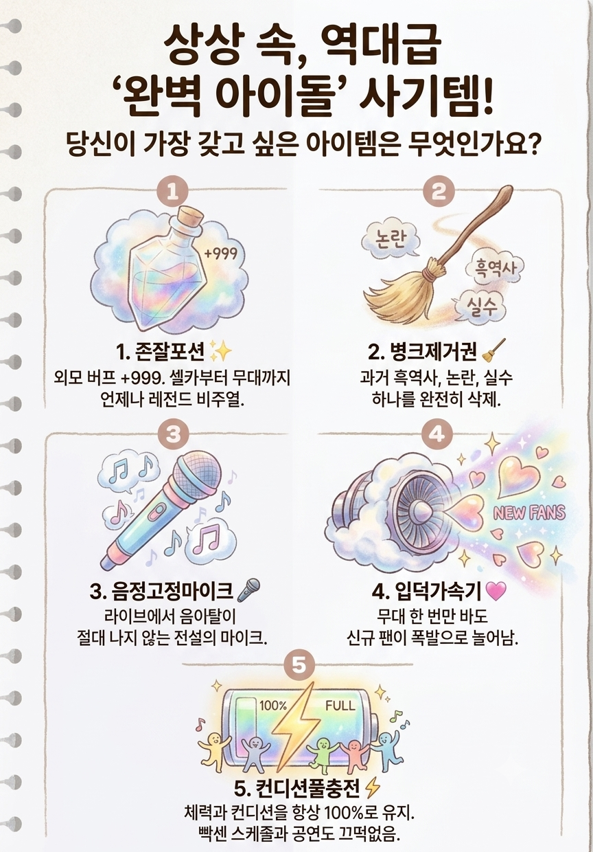 [잡담] 이중에서 최애에게 세 개의 아이템만 줄 수 있다면? | 인스티즈