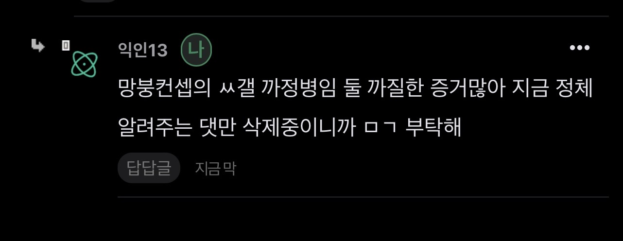 [마플] 정체 알려주는 댓만 열심히 지워대네 | 인스티즈