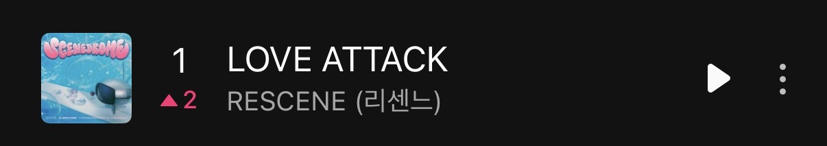 [정보/소식] 7월 3주차 멜론 주간 1위 리센느 LOVE ATTACK | 인스티즈