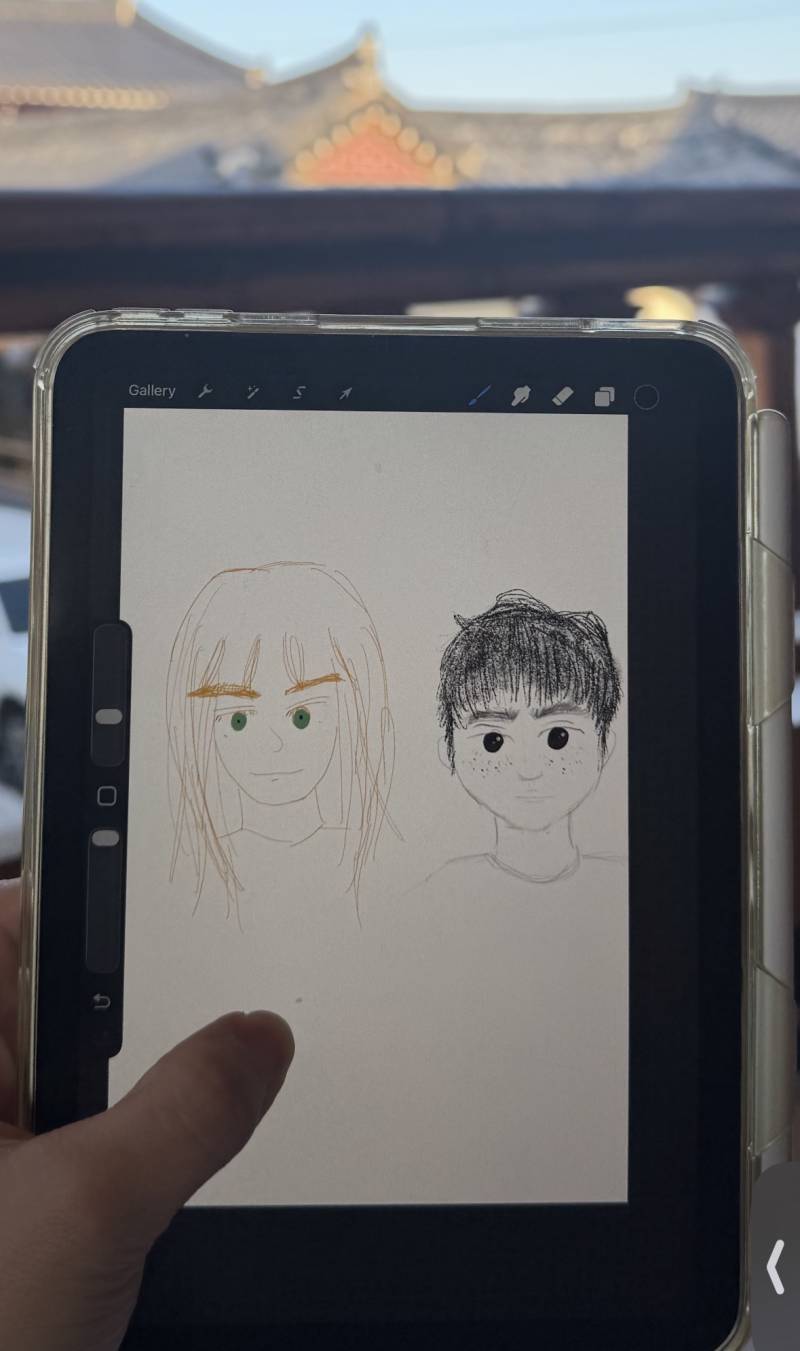 [잡담] 국제연애 커플인데 내가 더 그림잘그렸지 | 인스티즈