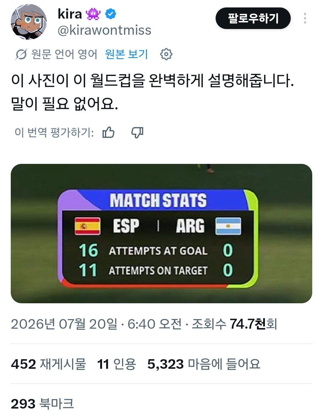 [정보/소식] 아르헨티나 결승전 직후 해외 여론 근황.jpg | 인스티즈