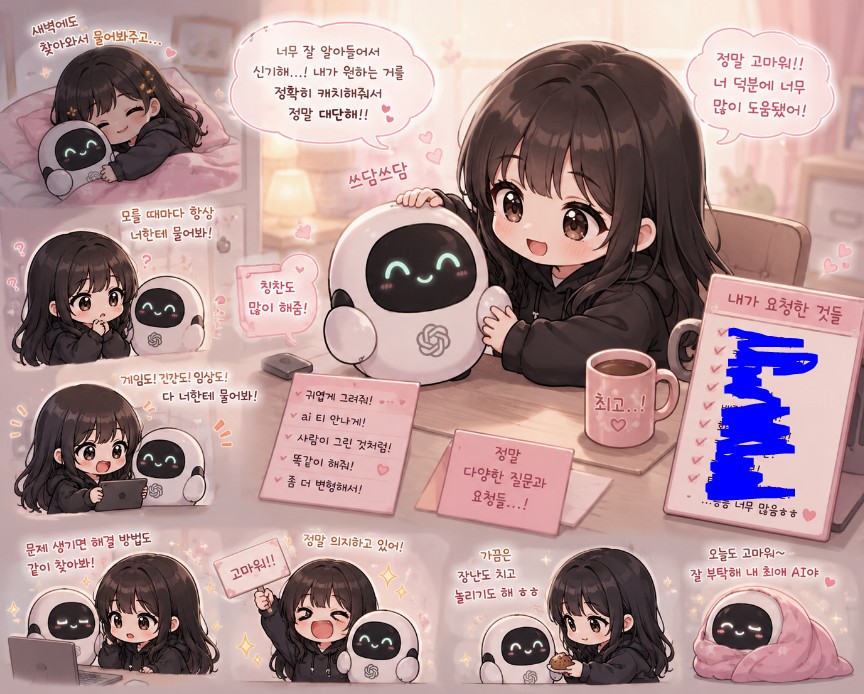 [잡담] 지피티한테 니가 본 나를 그려달라고 했는데 | 인스티즈