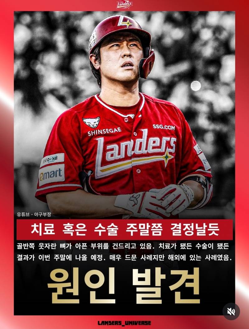 [잡담] 최정 고관절 통증 원인 찾았대 | 인스티즈