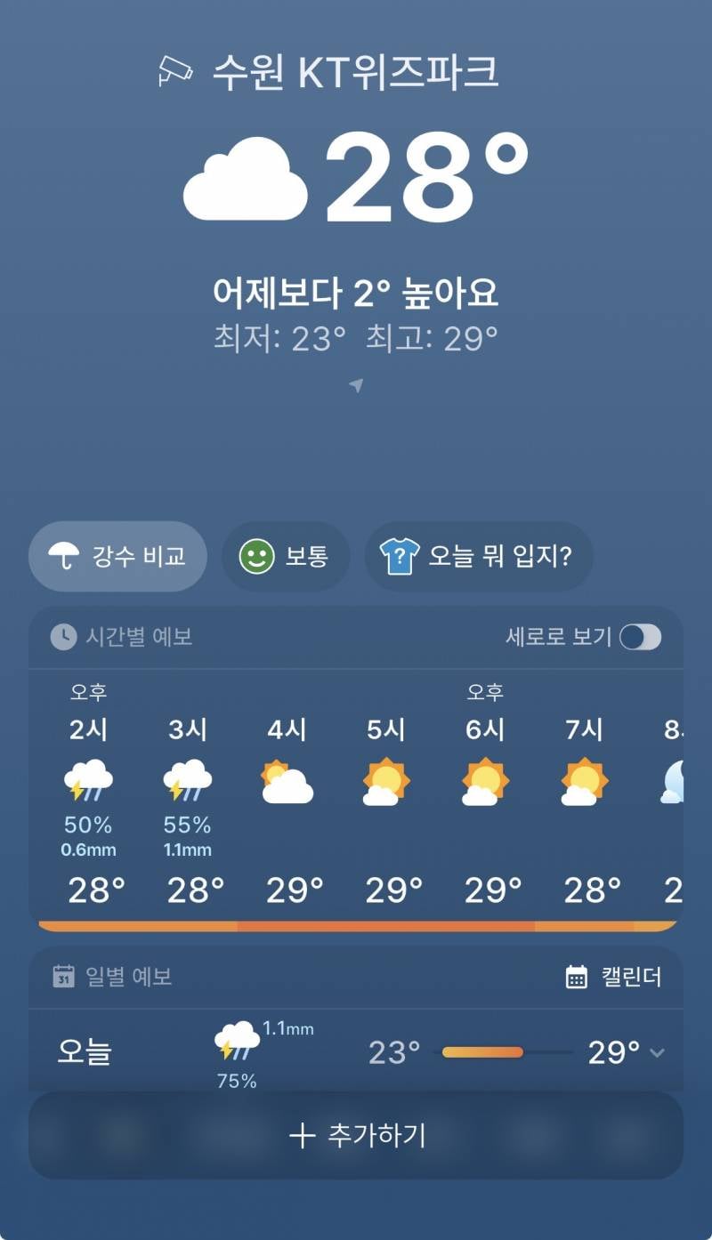 [잡담] 수원 날씨 업데이트 | 인스티즈
