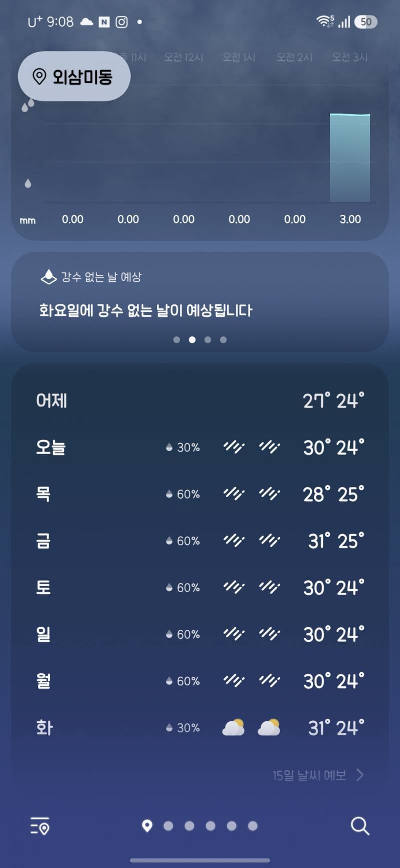 [잡담] 이번주 다음주 내내 비와?? | 인스티즈