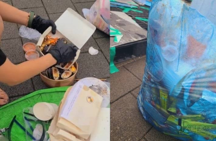 개표소 봉쇄 시위 49일째…곰팡이 피자에 구더기 '득실' 쓰레기 몸살 | 인스티즈