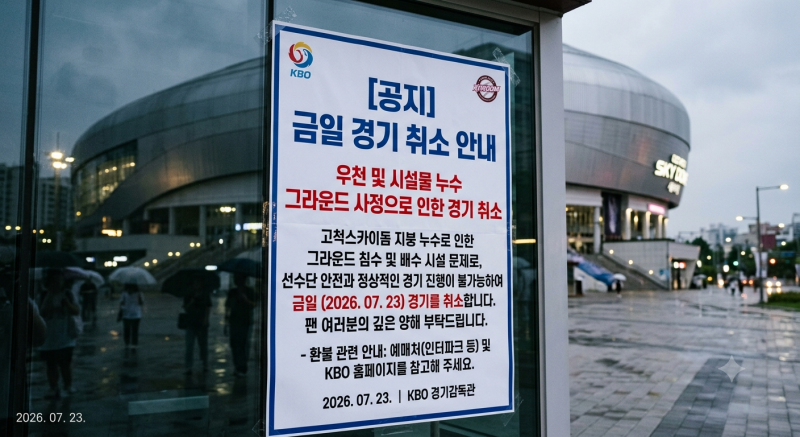 [잡담] 고척 오늘 경기 취소 ㄹㅇ인데,,,? | 인스티즈