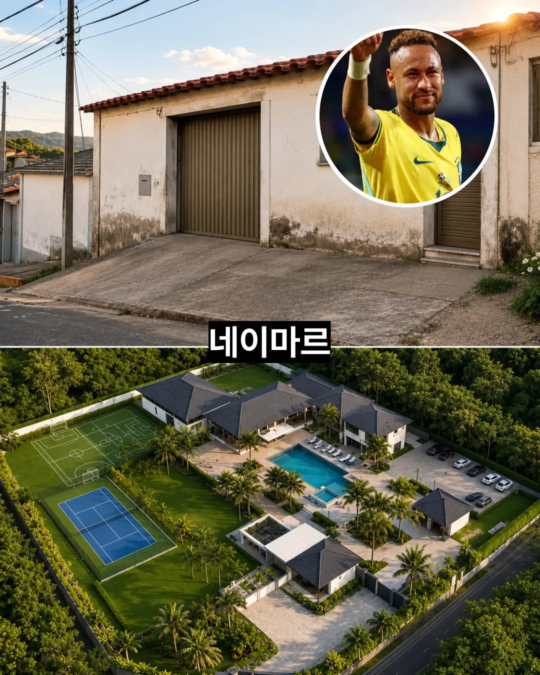 [잡담] 유명축구선수들 유명해지기전,후 집 이래 | 인스티즈