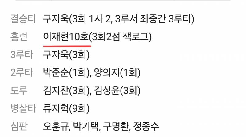 [잡담] 오늘 경기 특이점(?) | 인스티즈