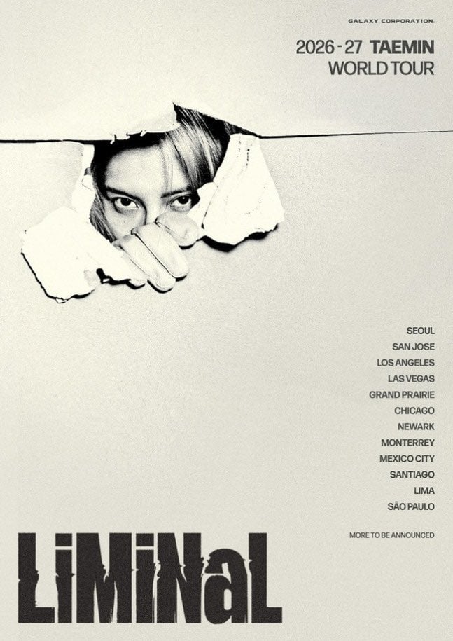 [정보/소식] 태민, 월드투어 1차 일정 공개…북미·남미 12개 도시 찾는다 | 인스티즈