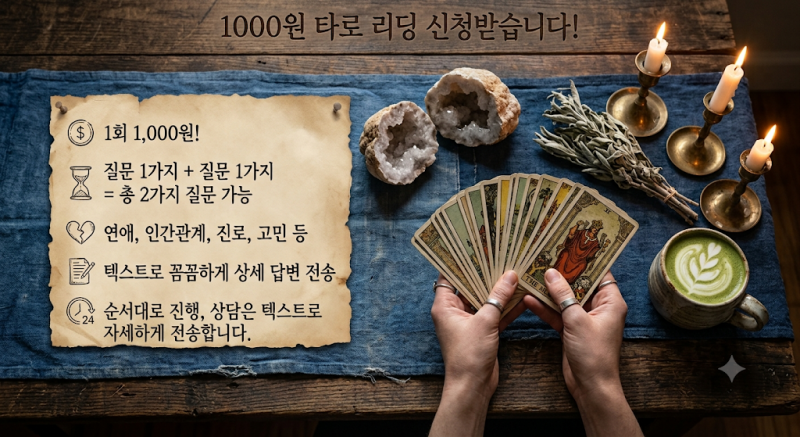 1000원타로 질문1/1이벤트 | 인스티즈