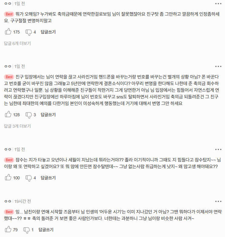 네이트판) 친구한테 제 결혼 소식 전했다가 축의금만 돌려받고 차단당했습니다 | 인스티즈