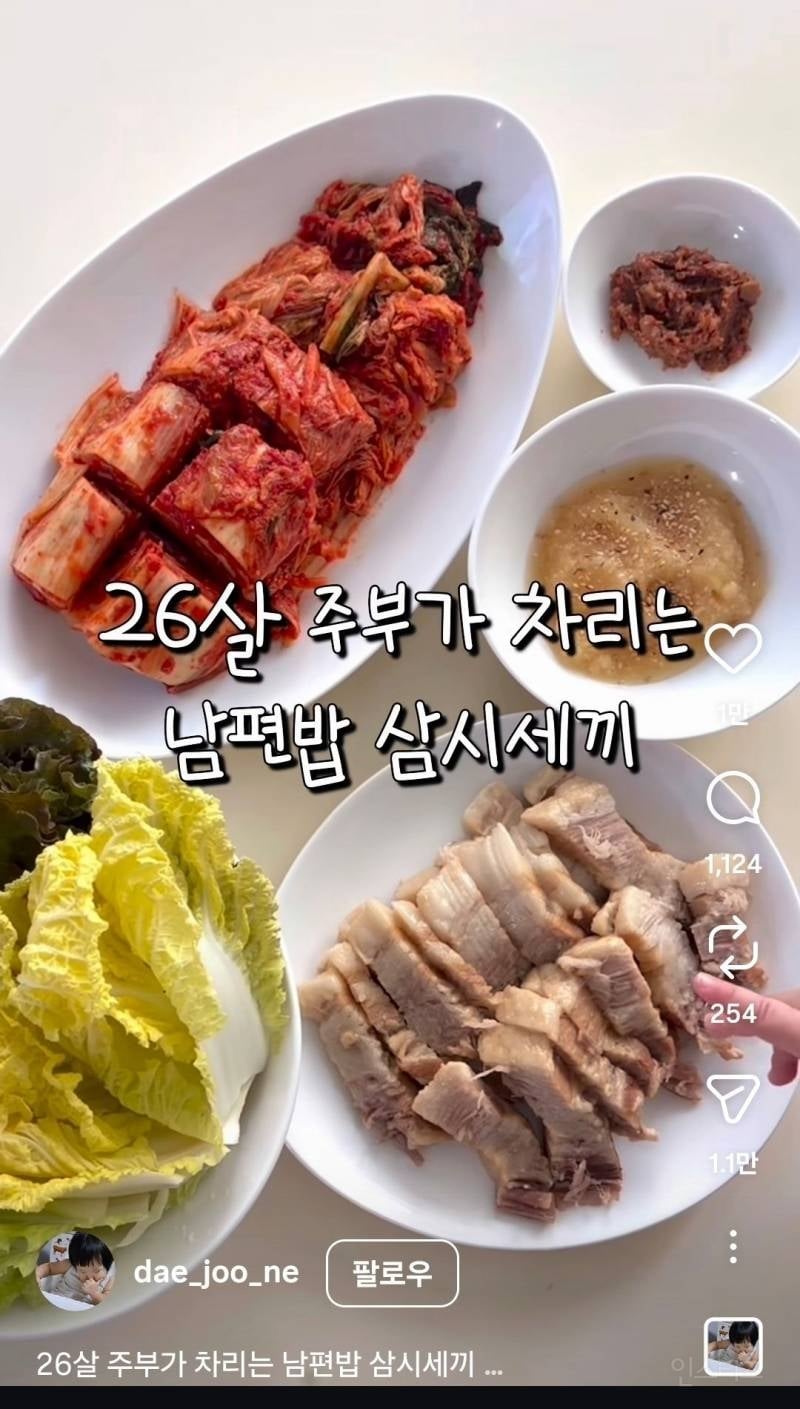 26살 주부 남편 밥차리는데 악플 | 인스티즈