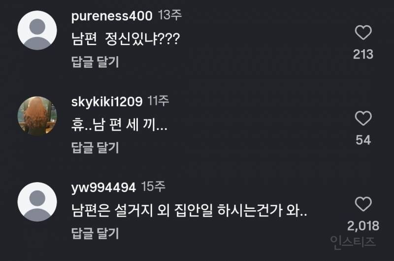26살 주부 남편 밥차리는데 악플 | 인스티즈