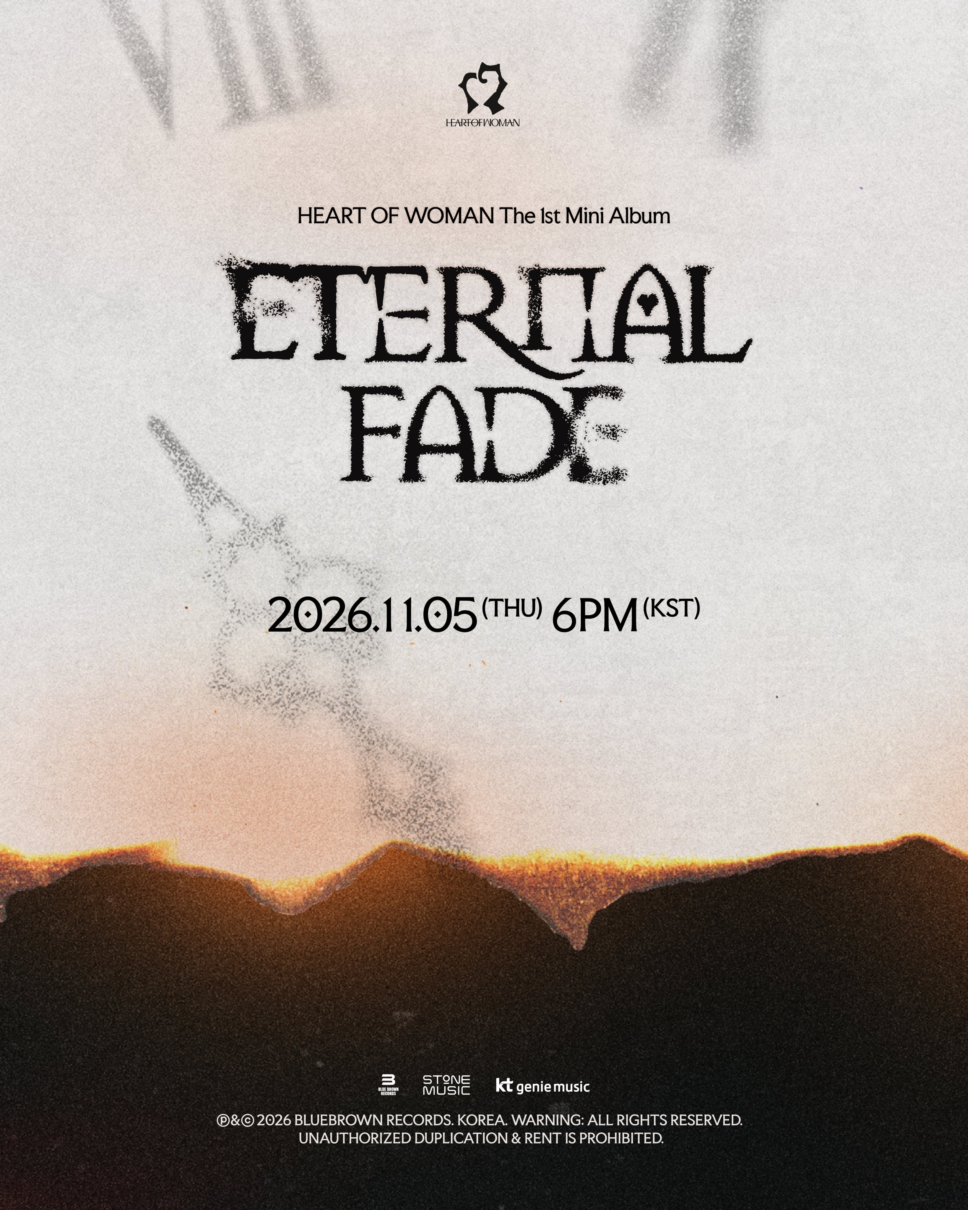 [정보/소식] HEART OF WOMAN The 1st Mini Album [ETERNAL FADE] 𝐂𝐎𝐌𝐈𝐍𝐆 𝐒𝐎𝐎𝐍𝐀𝐋𝐁𝐔𝐌 𝐑𝐄𝐋𝐄𝐀𝐒𝐄→ 2026.11.05 (THU) 6PM (KST) | 인스티즈