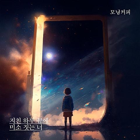지친 하루 끝에 미소 짓는 너
