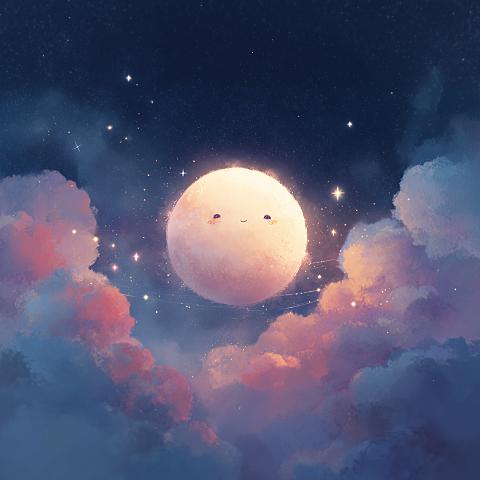 달이 너무 예뻐서
