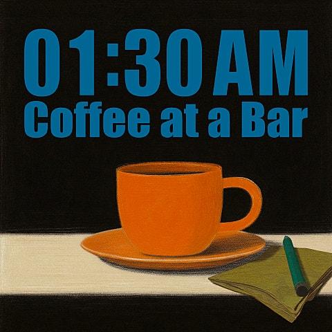 01:30 AM Coffee at a Bar
