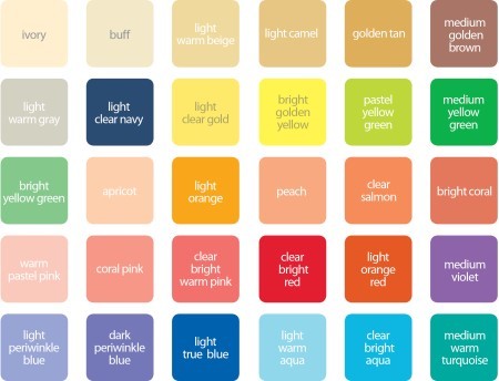 4가지 톤에 따른 컬러 및 색상표 정리 | 인스티즈