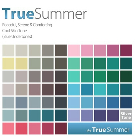 4가지 톤에 따른 컬러 및 색상표 정리 | 인스티즈