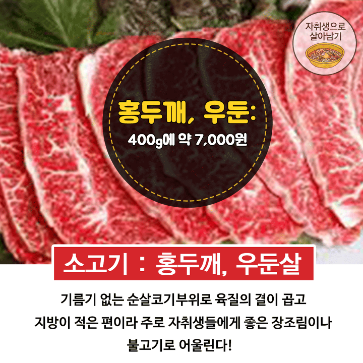 고기는 사랑입니다... 자취생 가성비 고기부위 | 인스티즈