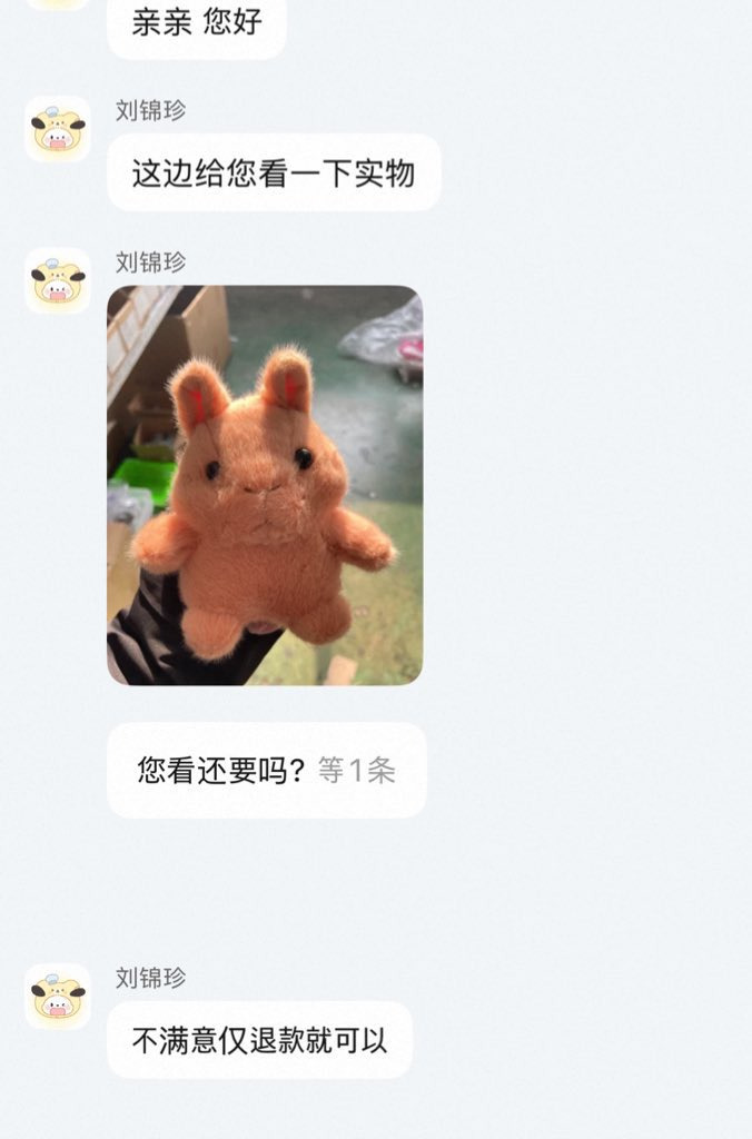 타오바오에서 이 토끼 키링 AI 돌린 것 같은데 실물 어떻게 나올지 궁금해서 주문했는데..twt | 인스티즈
