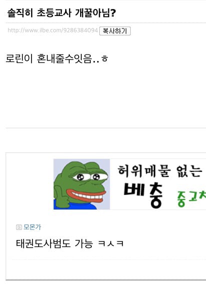 텍혐주의) 일베에 로린이를 검색해보았다 | 인스티즈
