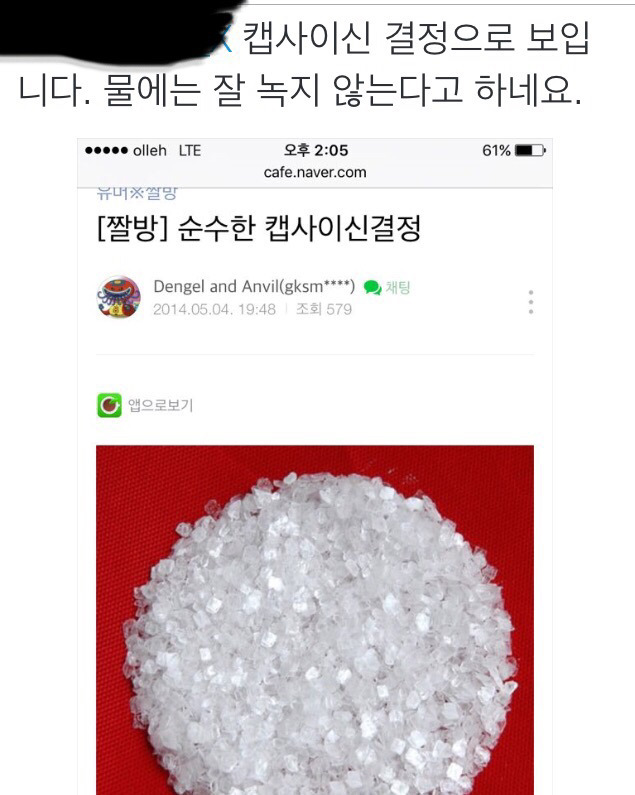 캡사이신 고체 결정을 녹이지도 않고 그냥 쏜 의경들 | 인스티즈