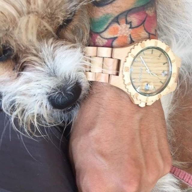 시원한 느낌의 나무 손목 시계 | 인스티즈