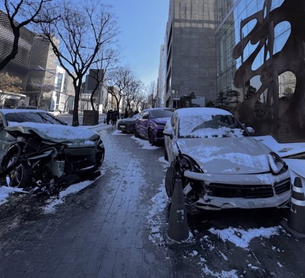 오늘자 청담동 추돌 사고 | 인스티즈