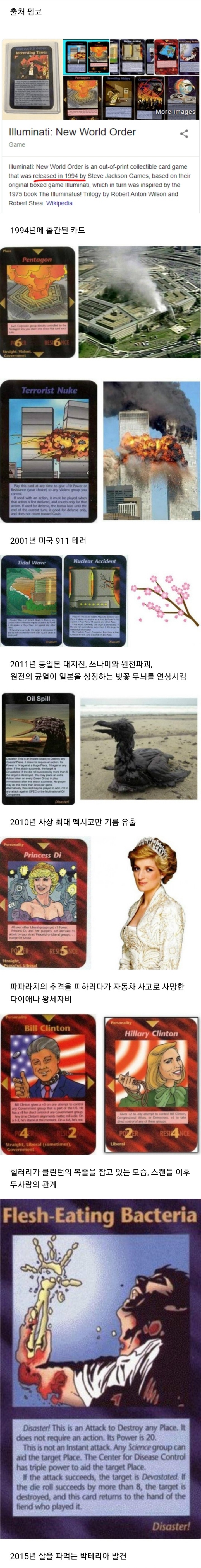 코로나바이러스(우한폐렴) 예언한 일루미나티 카드 ㄷㄷ | 인스티즈