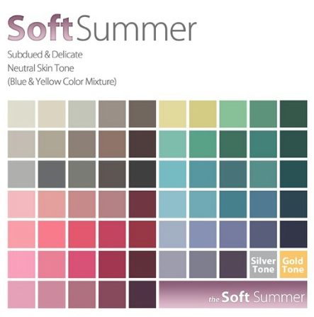 4가지 톤에 따른 컬러 및 색상표 정리 | 인스티즈