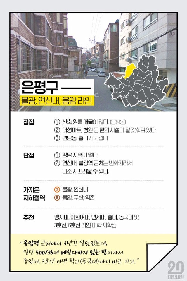 서울에서 자취하기 좋은 동네 TOP4 | 인스티즈