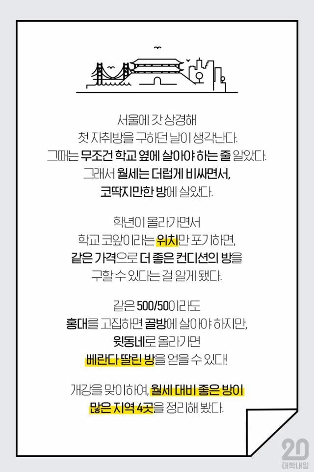 서울에서 자취하기 좋은 동네 TOP4 | 인스티즈