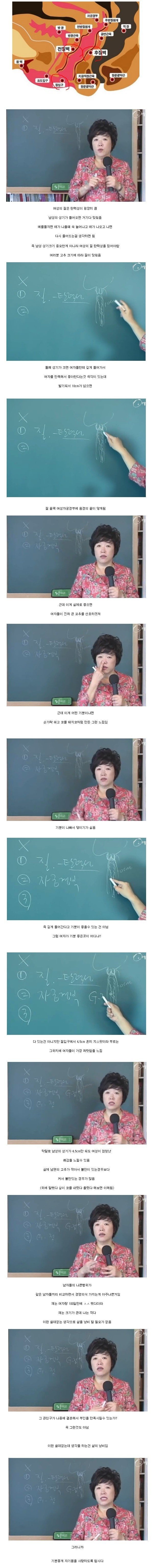 구성애 선생님이 알려주는 크기와 쾌감 관계 | 인스티즈