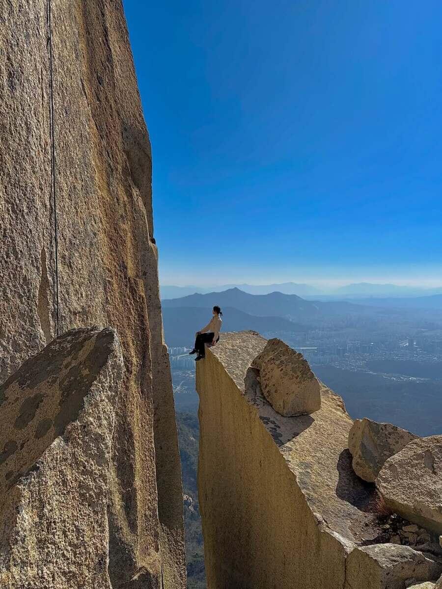 목숨걸고 올라가야하는 도봉산 타이타닉 바위 | 인스티즈
