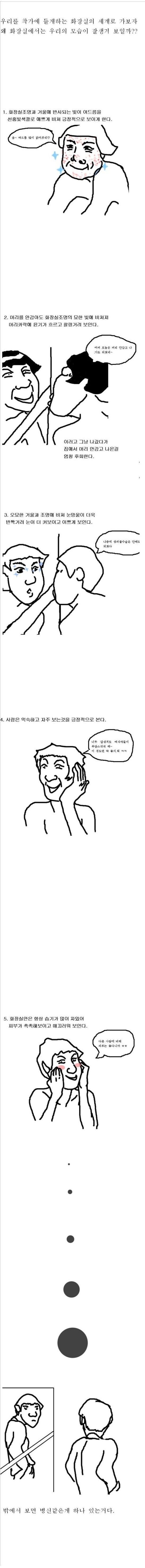 화장실 거울로 보면 내가 이뻐보이는 이유(어찌보면 눈물 주의) | 인스티즈