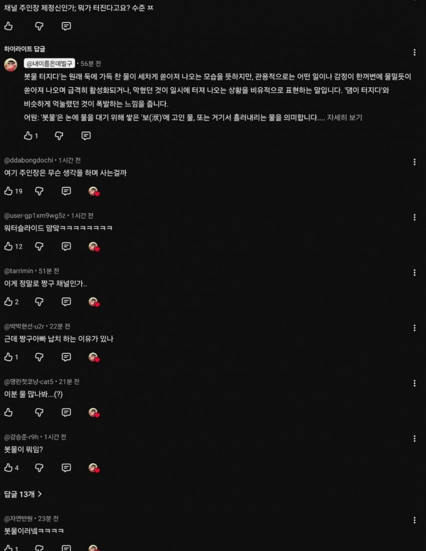 '봇물' 하나로 채널이 날아간 유튜버.jpg | 인스티즈