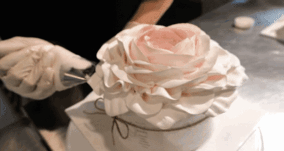 1평짜리 가게에서 시작해서 건물주까지 됐다는 생크림 꽃 케이크.gif | 인스티즈