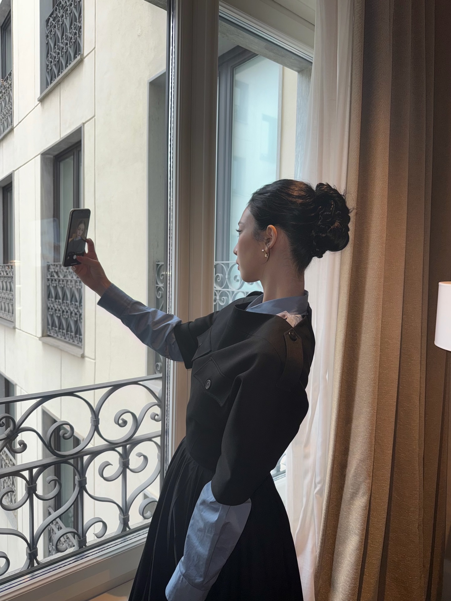 올빽머리 프라다 풀착장한 카리나 인스타 .jpg | 인스티즈