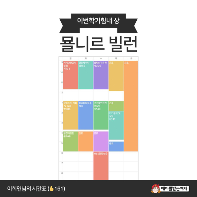 전국 대학생 망한 시간표 경진대회 | 인스티즈