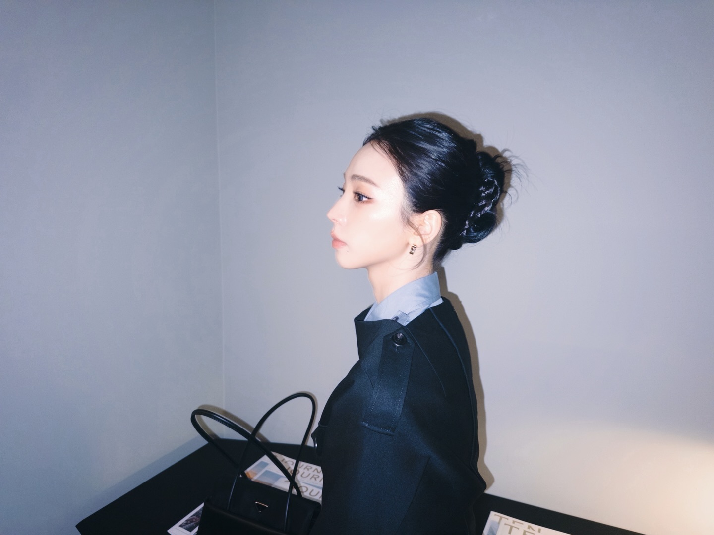 올빽머리 프라다 풀착장한 카리나 인스타 .jpg | 인스티즈