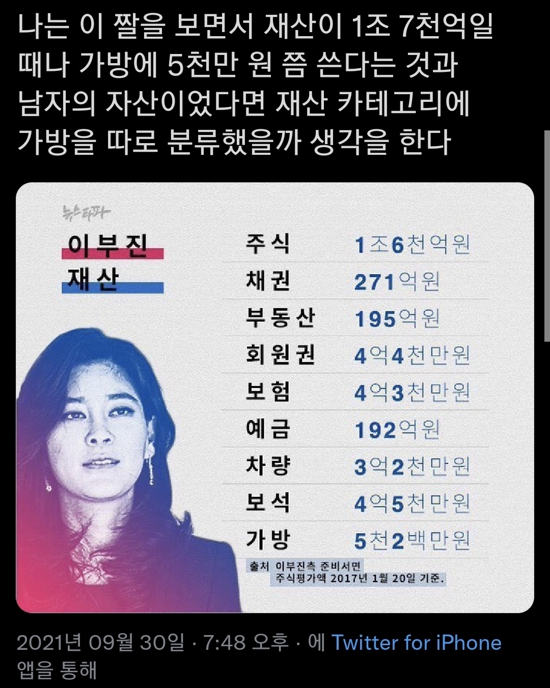 이부진 가방값 | 인스티즈