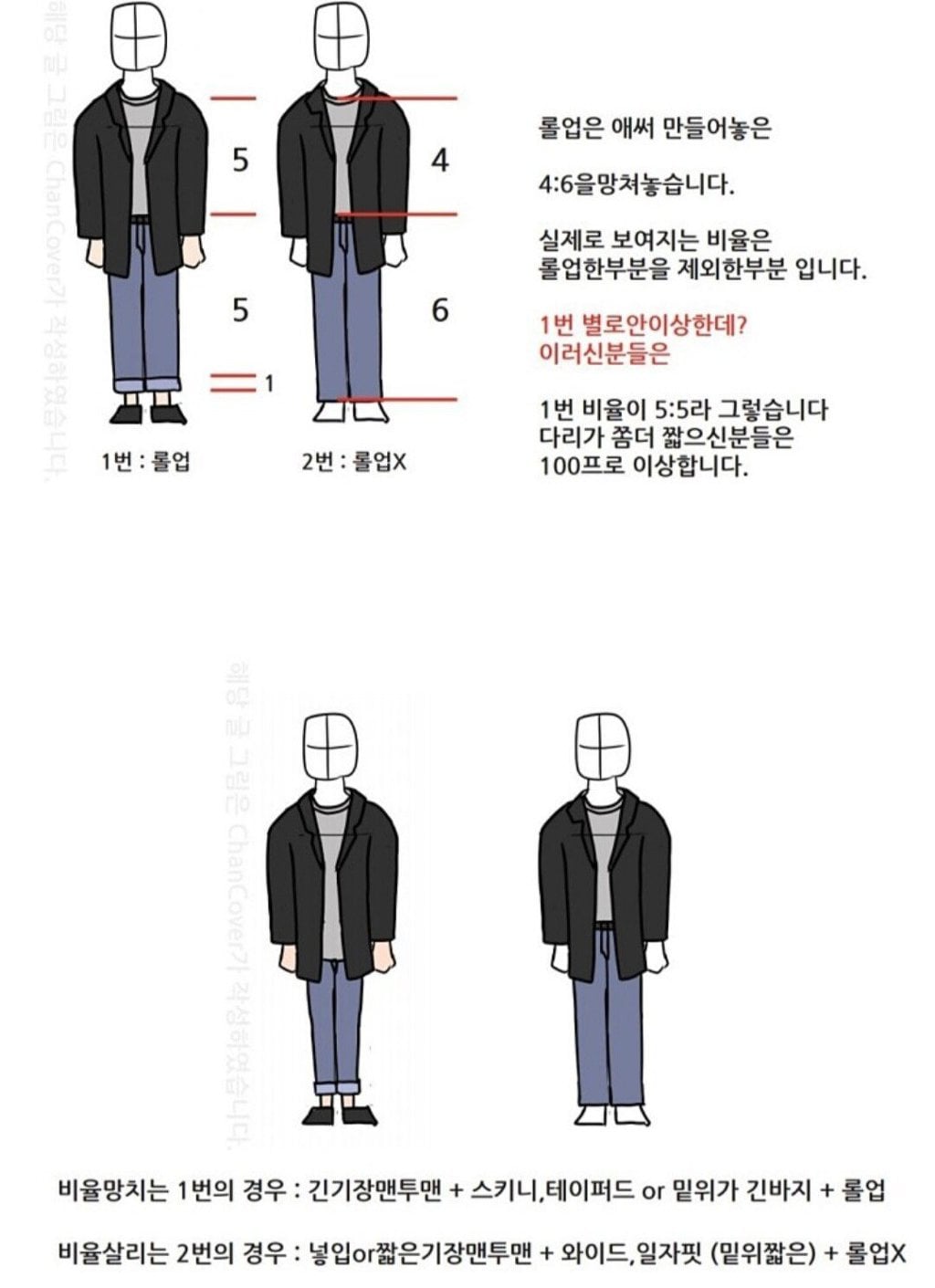 동양인 체형별 비율좋게 옷입기 팁.jpg | 인스티즈