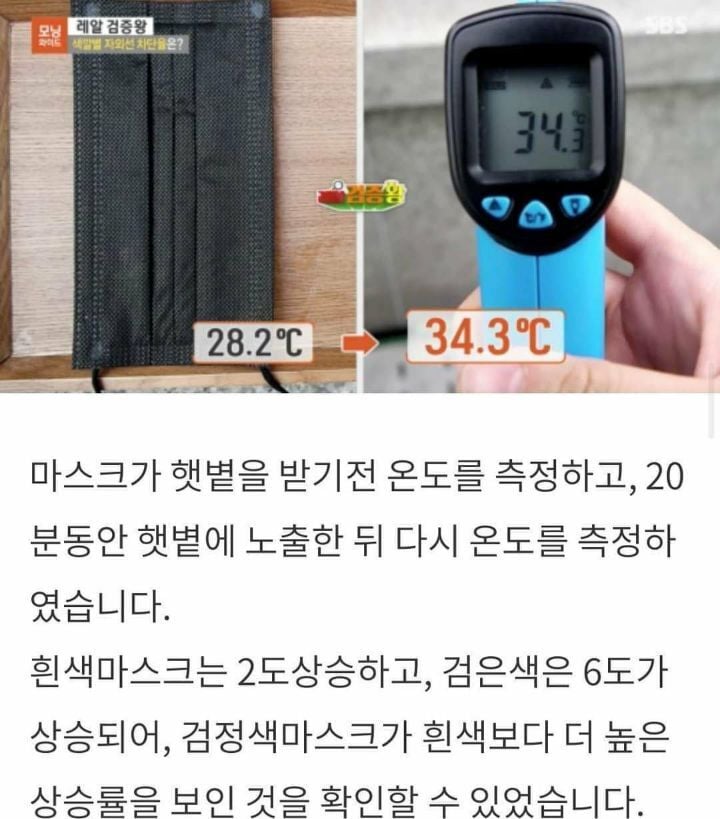 여름에 검은 마스크 쓰면 안되는 이유 | 인스티즈