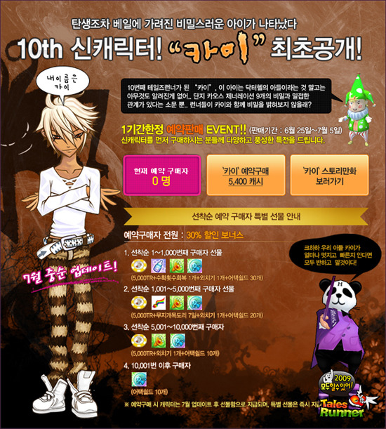 테일즈런너 인기캐릭터 한물간캐릭터 인기없는캐릭터.jpg | 인스티즈