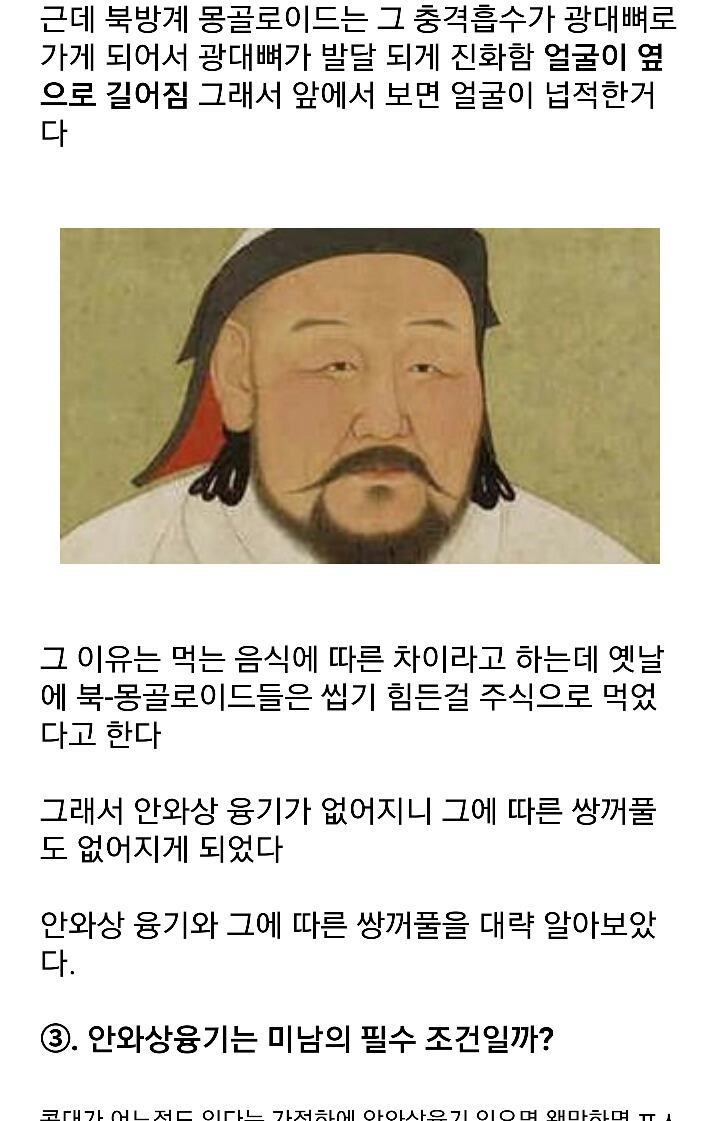 잘생긴 남자의 필요조건 '안와상융기' | 인스티즈