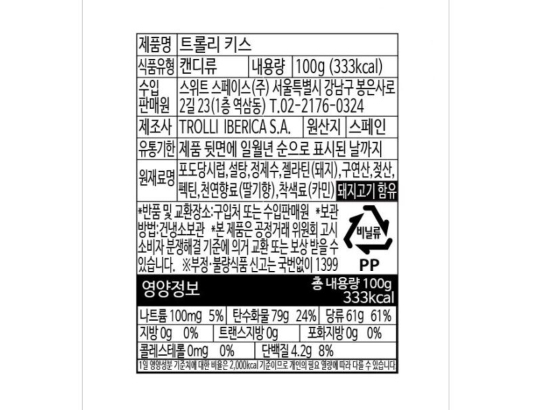좀 충격적인 젤리에 들어간 당류 | 인스티즈