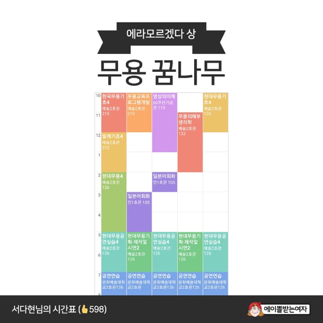 전국 대학생 망한 시간표 경진대회 | 인스티즈