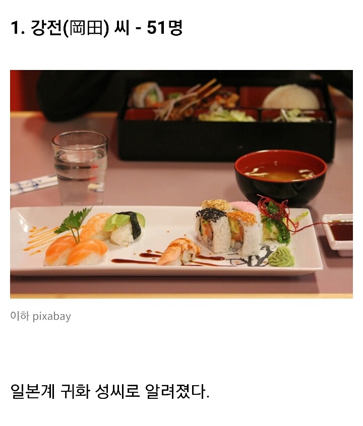 국내 300명도 안되는 희귀성씨 15개 | 인스티즈